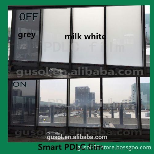 48v mike white smart PDLC film/Self-Adhesive/Not Self-Adhesive PDLC film/switchable PDLC film